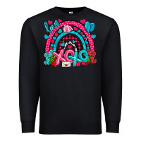 Black xo xo rainbow valentine Premium Sweatshirt - NancyCooperArtShop