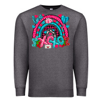 Charcoal Heather xo xo rainbow valentine Premium Sweatshirt - NancyCooperArtShop