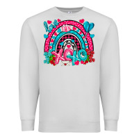 Dove Grey xo xo rainbow valentine Premium Sweatshirt - NancyCooperArtShop