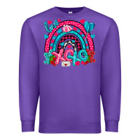 Purple xo xo rainbow valentine Premium Sweatshirt - NancyCooperArtShop