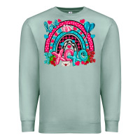 Seafoam xo xo rainbow valentine Premium Sweatshirt - NancyCooperArtShop