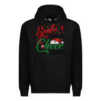 Black santa s favorite cheer leader Premium Hoodie - MaliasSmallBusiness