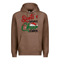 Chestnut santa s favorite cheer leader Premium Hoodie - MaliasSmallBusiness