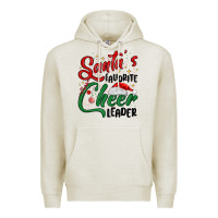 Oatmeal Heather santa s favorite cheer leader Premium Hoodie - MaliasSmallBusiness