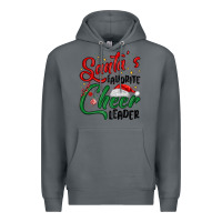 Rock santa s favorite cheer leader Premium Hoodie - MaliasSmallBusiness