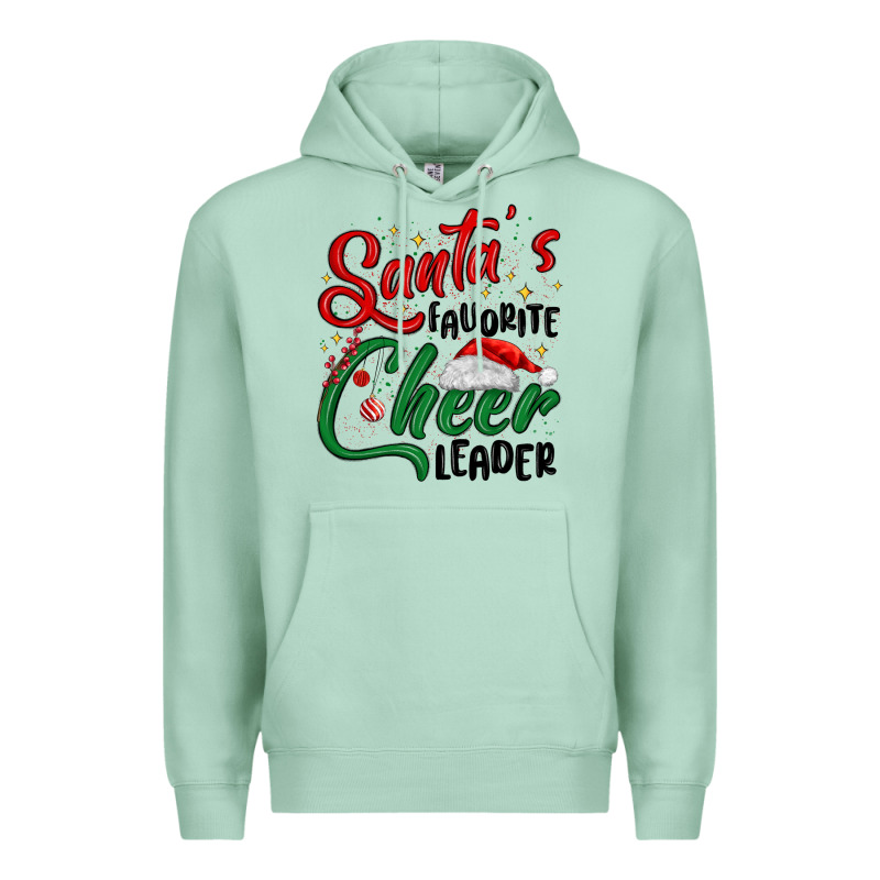 Santa S Favorite Cheer Leader Premium Hoodie by MaliasSmallBusiness | Teevron