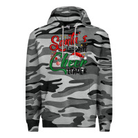 Slate Camo santa s favorite cheer leader Premium Hoodie - MaliasSmallBusiness