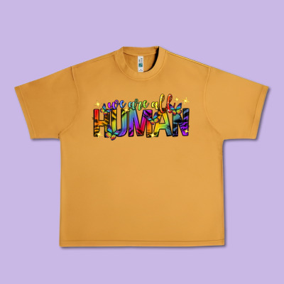 Urban Heavy Tee we are all human pride lgbtq