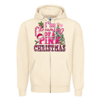 Sandshell I Am Dreaming Of A Pink Christmas Zipper Hoodie - FaDigitalArtStudio