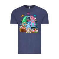 Vintage Denim easter farm truck Vintage Tee - Zillion Design Studio