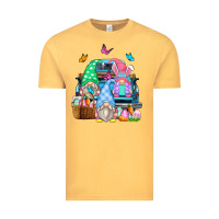 Vintage Mustard easter farm truck Vintage Tee - Zillion Design Studio