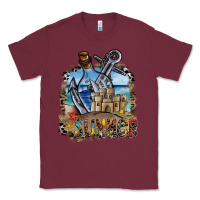Burgundy summer Classic Tee - SublimationCraftShop