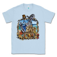 Dusty Blue summer Classic Tee - SublimationCraftShop