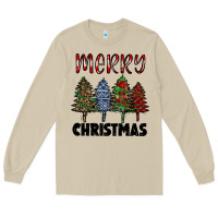 Mushroom merry christmas trees Long Sleeve Tee - RanaPortraitStore