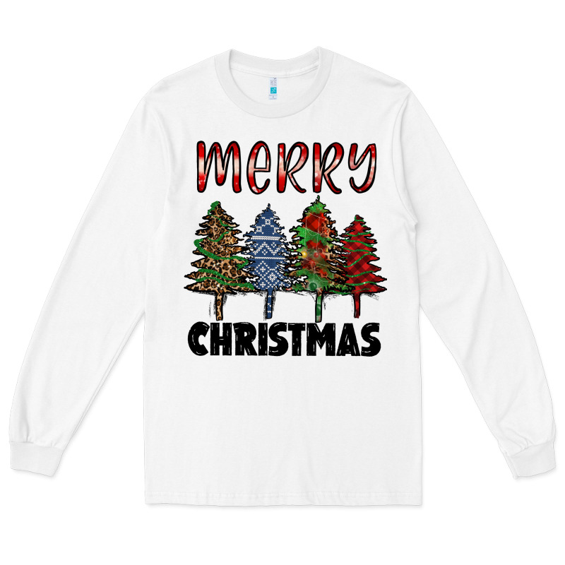 Merry Christmas Trees Long Sleeve Tee by RanaPortraitStore | Teevron