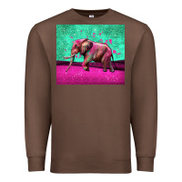 Chestnut colorful elephant Premium Sweatshirt - LillyAllenDesigns