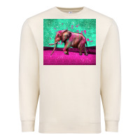 Sandshell colorful elephant Premium Sweatshirt - LillyAllenDesigns