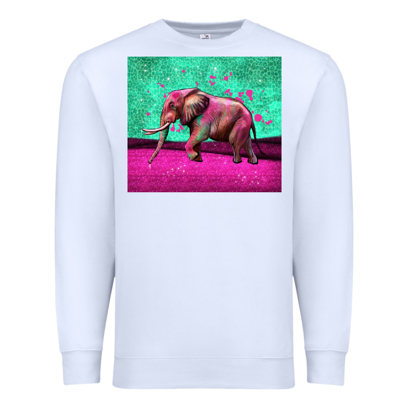 Colorful Elephant Premium Sweatshirt by LillyAllenDesigns | Teevron