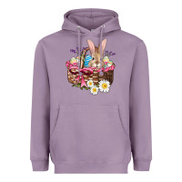 Lavender easter bunny and basket Heavyweight Hoodie - AdoDesignShop