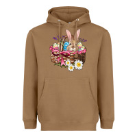 Toasted Coconut easter bunny and basket Heavyweight Hoodie - AdoDesignShop