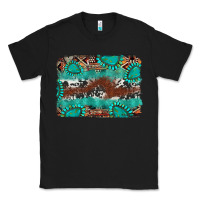 Black cowhide gemstone leather background Classic Tee - FaDigitalArtStudio