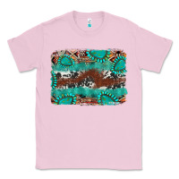 Bubblegum Pink cowhide gemstone leather background Classic Tee - FaDigitalArtStudio