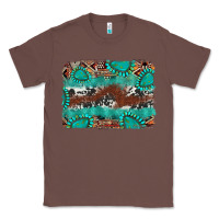 Chestnut cowhide gemstone leather background Classic Tee - FaDigitalArtStudio