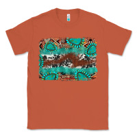 Copper cowhide gemstone leather background Classic Tee - FaDigitalArtStudio