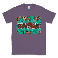 Lavender cowhide gemstone leather background Classic Tee - FaDigitalArtStudio