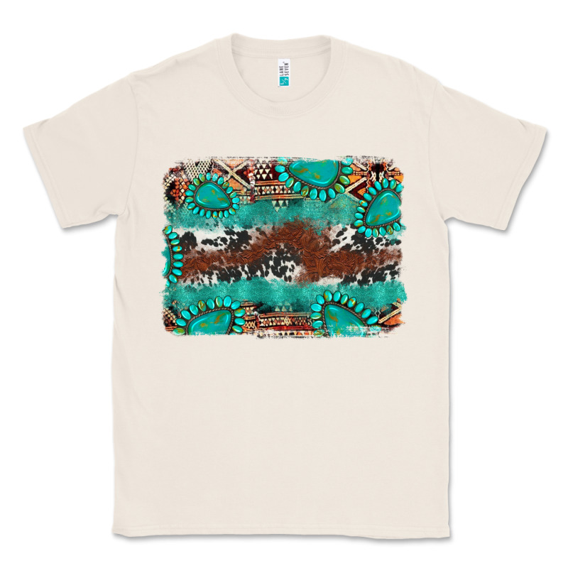 Cowhide Gemstone Leather Background Classic Tee by FaDigitalArtStudio | Teevron