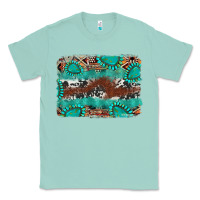 Seafoam cowhide gemstone leather background Classic Tee - FaDigitalArtStudio