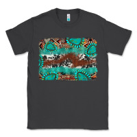 Smoke cowhide gemstone leather background Classic Tee - FaDigitalArtStudio