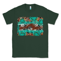 Sports Green cowhide gemstone leather background Classic Tee - FaDigitalArtStudio