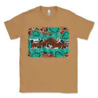 Toasted Coconut cowhide gemstone leather background Classic Tee - FaDigitalArtStudio