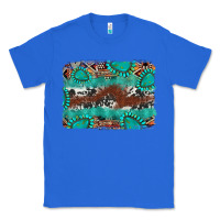 True Royal cowhide gemstone leather background Classic Tee - FaDigitalArtStudio