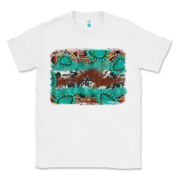 White cowhide gemstone leather background Classic Tee - FaDigitalArtStudio