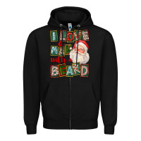 Black I Love A Man With A Beard Zipper Hoodie - FaDigitalArtStudio