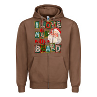 Chestnut I Love A Man With A Beard Zipper Hoodie - FaDigitalArtStudio