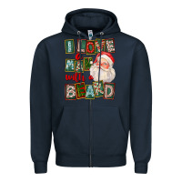 Navy I Love A Man With A Beard Zipper Hoodie - FaDigitalArtStudio