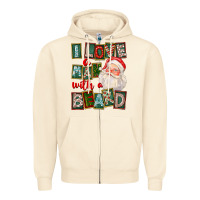 Sandshell I Love A Man With A Beard Zipper Hoodie - FaDigitalArtStudio
