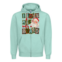 Seafoam I Love A Man With A Beard Zipper Hoodie - FaDigitalArtStudio