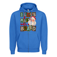 I Love A Man With A Beard Zipper Hoodie | Teevron