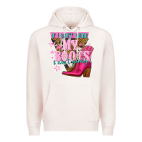 Pale Pink if i cant wear my boots i aint going Premium Hoodie - NancyCooperArtShop