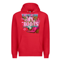 Red if i cant wear my boots i aint going Premium Hoodie - NancyCooperArtShop