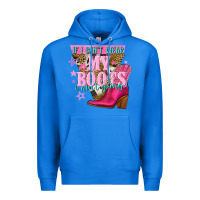 True Royal if i cant wear my boots i aint going Premium Hoodie - NancyCooperArtShop