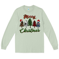 Matcha merry christmas trees Long Sleeve Tee - RanaPortraitStore