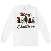 White merry christmas trees Long Sleeve Tee - RanaPortraitStore
