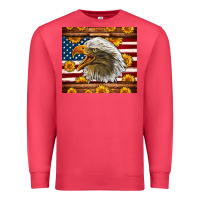 Cardinal American Flag Eagle Premium Sweatshirt - LillyAllenDesigns