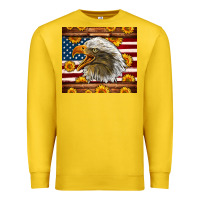 Lemon American Flag Eagle Premium Sweatshirt - LillyAllenDesigns