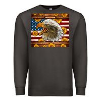 Smoke American Flag Eagle Premium Sweatshirt - LillyAllenDesigns